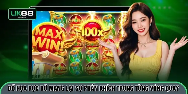 Đồ họa rực rỡ mang lại sự phấn khích trong từng vòng quay