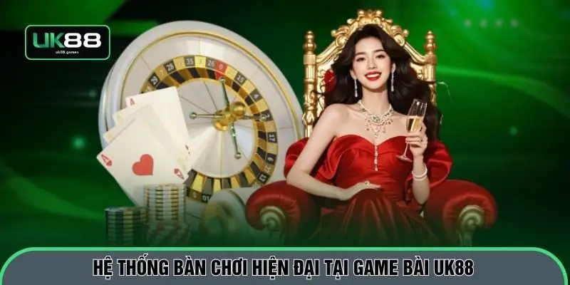 Hệ thống bàn chơi hiện đại tại game bài UK88