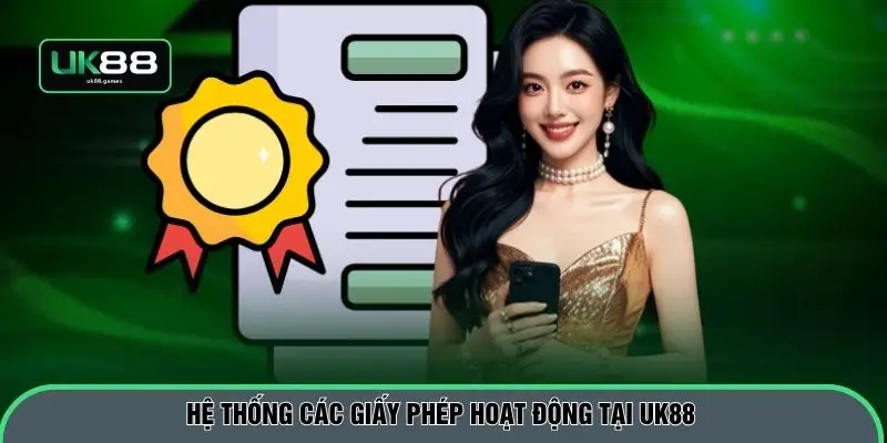 Hệ thống các giấy phép hoạt động tại UK88