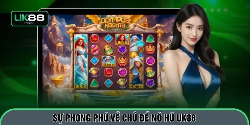 Sự phong phú về chủ đề nổ hũ UK88