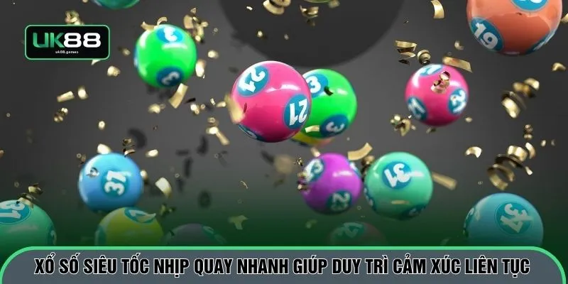 Xổ số siêu tốc nhịp quay nhanh giúp duy trì cảm xúc liên tục